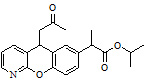 2-(10-(2'-oxopropyl)-9-Oxa-1-azaanthracen-6-yl) propanoic acid i-prothyl ester