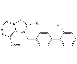 2-乙氧基-1-(2'-氰基聯苯-4-基)甲基-1H-苯并[d]咪唑-7-甲酸甲酯