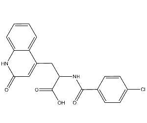 2-(4-氯苯甲酰基)氨基-3-(2-氧代-1,2-二氫-4-喹啉基)丙酸
