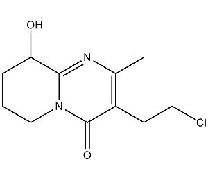 2-甲基-3-(2-氯)乙基-9-羟基-6,7,8,9-四氫-4H-吡啶并[1,2-a]嘧啶-4-酮