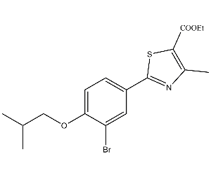 2-(3-溴-4-異丁氧基)苯基-4-甲基-5-噻唑甲酸乙酯