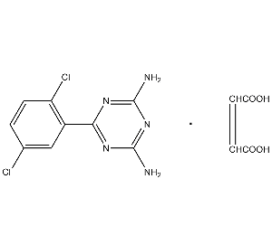 2,4-二氨基-6-（2,5二氯）苯基-1,3,5-三嗪順丁烯二酸鹽
