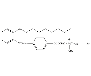 溴化N,N-二乙基-N-甲基-2-[4-(2-辛氧基苯甲酰基)氨基]苯甲酰氧基乙胺 