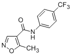 5-methyl-N-[4-(trifluoromethyl) phenyl]-4-isoxazolecarboxamide
