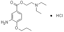3-氨基-4-丙氧基苯甲酸2-二乙基氨基乙酯鹽酸鹽