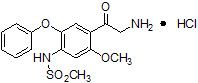 N-[4-2-(氨基乙酰基)-5-甲氧基-2-苯氧基苯基)]-甲磺酰胺鹽酸鹽