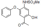 N-(4-乙酰基-5-羟基-2-苯氧基苯基)-甲磺酰胺